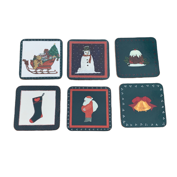 Pimpernel Holiday Vintage Pimpernel Christmas Coasters Set Of 6